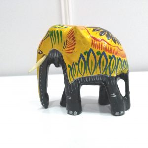 Wooden Elephant (Batik Style) Ornament 3inch