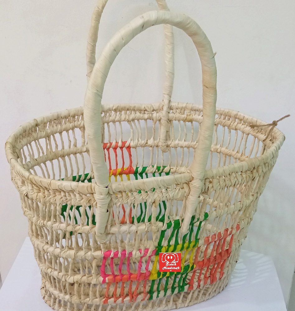 Edi kola Hand Bag Eco Friendly Handmade Natural Women Handle Bags Woven Handbag, Beach Bags